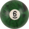 Black Marble Replacement Ball - #6